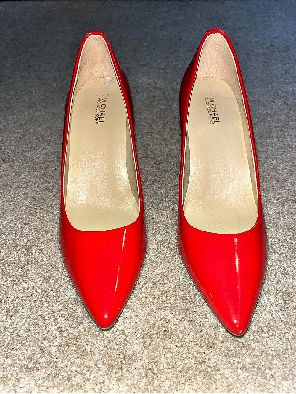 Michael Kors Red Pointed-Toe Heels